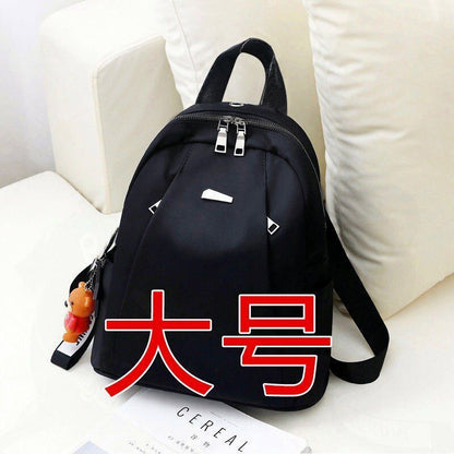 Oxford Cloth Backpack Student Bag Canvas Waterproof Travel Trend Backpack Zipper