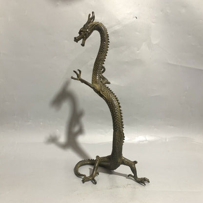 42 Cm Chinese Brass Animal Dragon Statue Bronze Dragon Statue Sculpture
