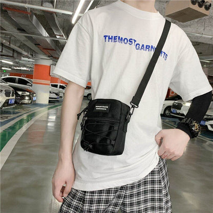 Messenger Handbag Cell Phone Pocket Purse Nylon Shoulder Bag 14*16*6CM Polyester