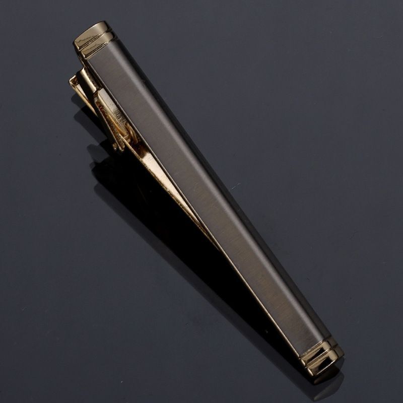 Men Business Necktie Clips 5.5cm Metal Ties Classic Simple Fashion Clasp Jewelry
