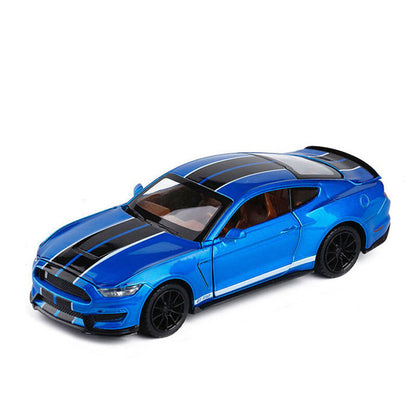 1/32 Ford Mustang Shelby GT350 Model Car Diecast Toy Vehicle Toys for Boys Blue
