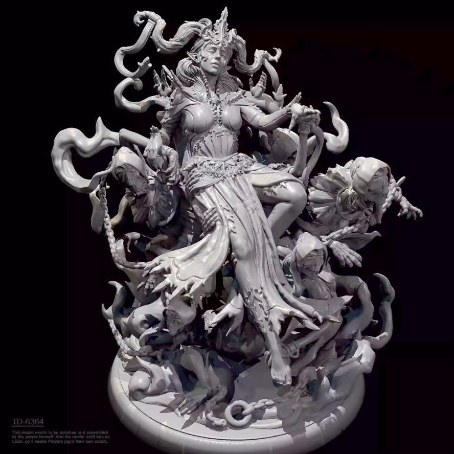1/24 resin figure model Fantasy Soul Queen 3D Printing unassembled unpainted