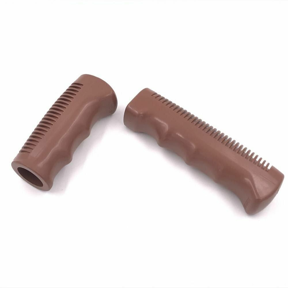 Retro Vintage Bike Grips 11-12cm Rubber Comfortable Non-Slip Bicycle Handlebars