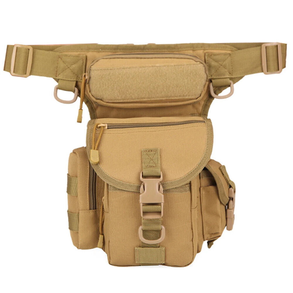 Men Waist Pack Leg Bag Military Tactical Camera Sports Travel Male Hip Bags