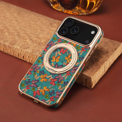 Flower Kickstand Cellphone Cases Magnetic 360° Phone Case for iPhone17promax/16