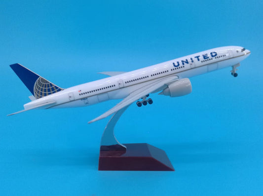 20cm UNITED AIRLINES BOEING 777 Passenger Aircraft Diecast Plane Airplane Model