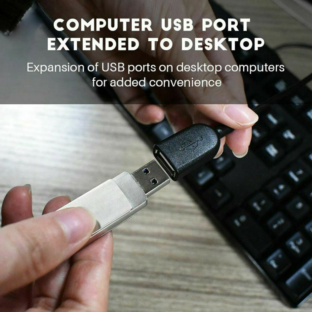 High-Speed USB-USB Extension Cable USB 2.0 Adapter Extender Cord Male/Female LOT