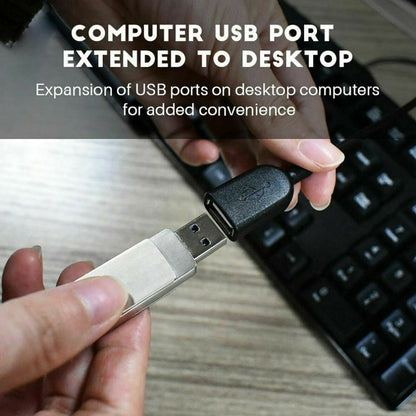 High-Speed USB-USB Extension Cable USB 2.0 Adapter Extender Cord Male/Female LOT