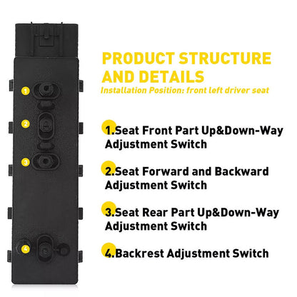 25974714 MPNAK-04927 1S12380 SW9444 PSW149 Seat Control Switch For Chevrolet