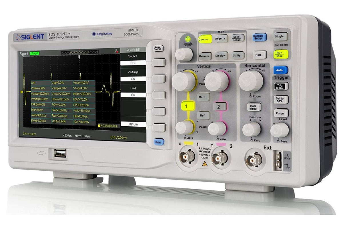 Siglent SDS1052DL+ 50 MHz, 2 Channel Digital Storage Oscilloscope