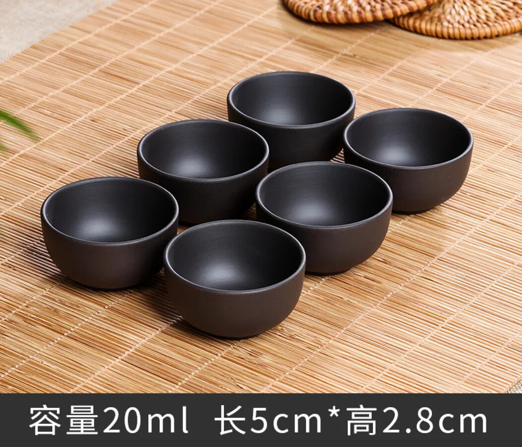 6pcs Celadon China Tea Cup Set kung Fu Travel Tea Bowl Porcelain Teacup Set