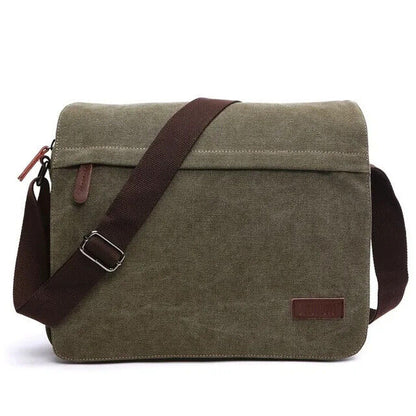 Solid vintage Canvas Messenger Satchel Bags Shoulder Bag Men