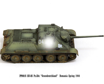 1/72 Soviet Union 85 tank destroyer model SU-85 German captured Romania 1944
