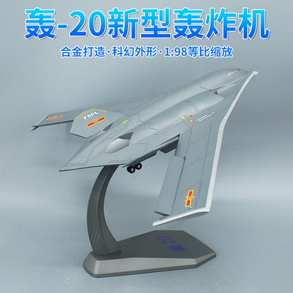1:98 48CM H-20 Strategic Stealth Bombers Fighter Plane Diecast Aircraft Model