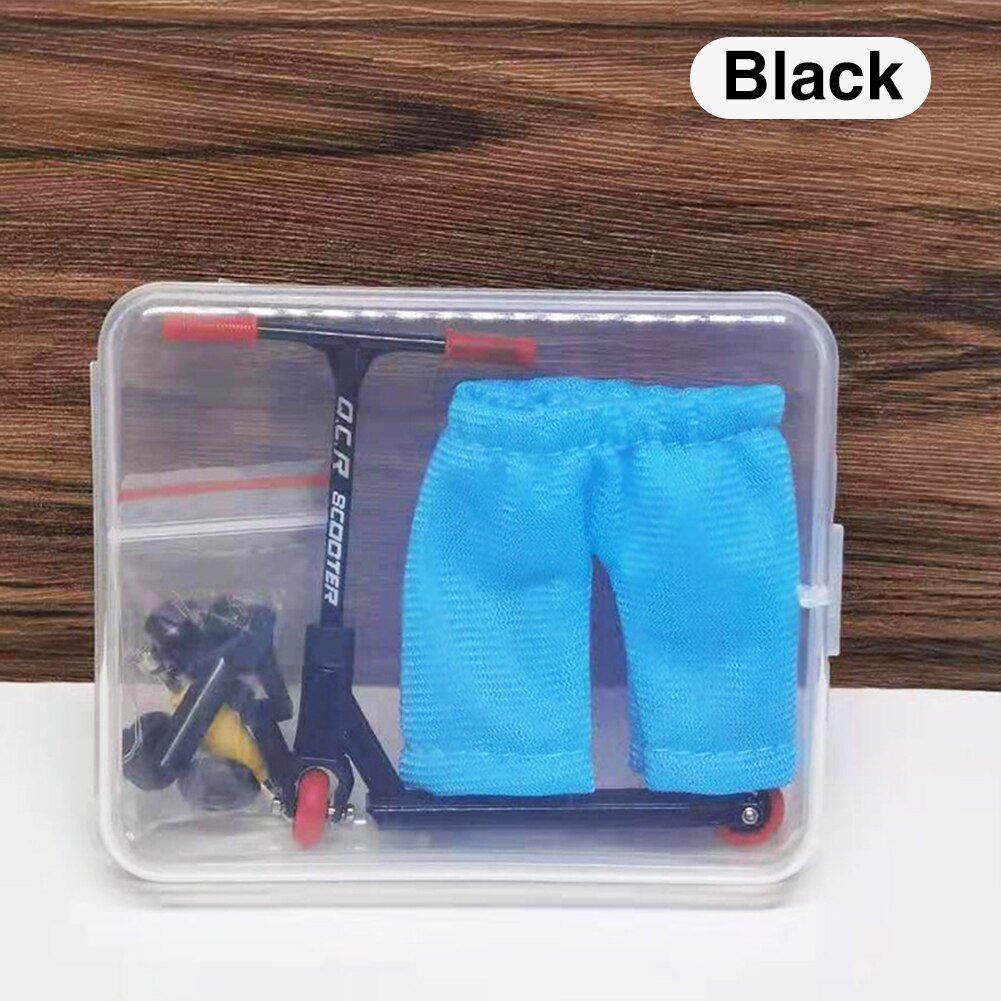 Mini Alloy Finger Scooter Model Set Interactive Leisure Activity Skateboard Kit