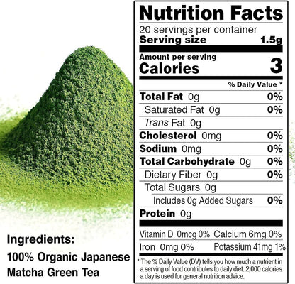 Japanese Ceremonial Grade Matcha, Matcha Green Tea Powder, 100％ Authentic Japane