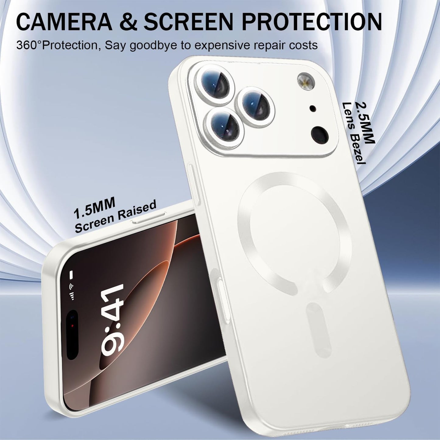 Magnetic for Iphone 17 Pro Max Case,Comes with Camera Lens Protector,Compatible