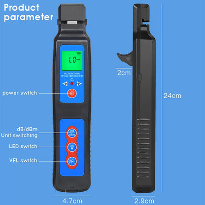 AUA-40A Fiber Optic Identifier Live with Built in 10mw Visual Fault Locator