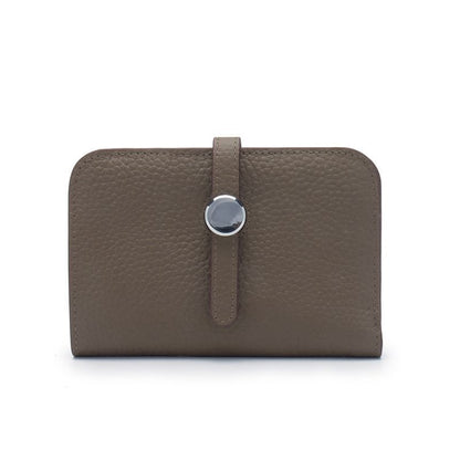 Genuine Leather Passport Cover Unisex Organizer Wallet Long Purse Hasp Money Bag
