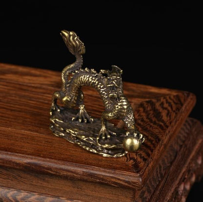 Rare Chinese old bronze handmade dragon Statues figure Hot antique decoration