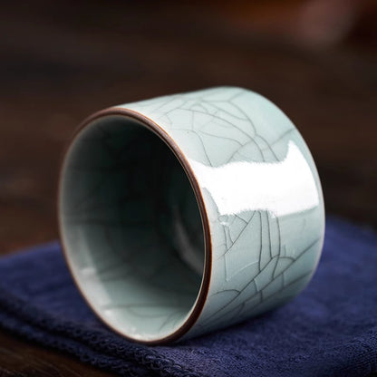 70ML Zen Wing Pattern Small Cup Ceramic Tea Cup Household Tea Cup Tea Set