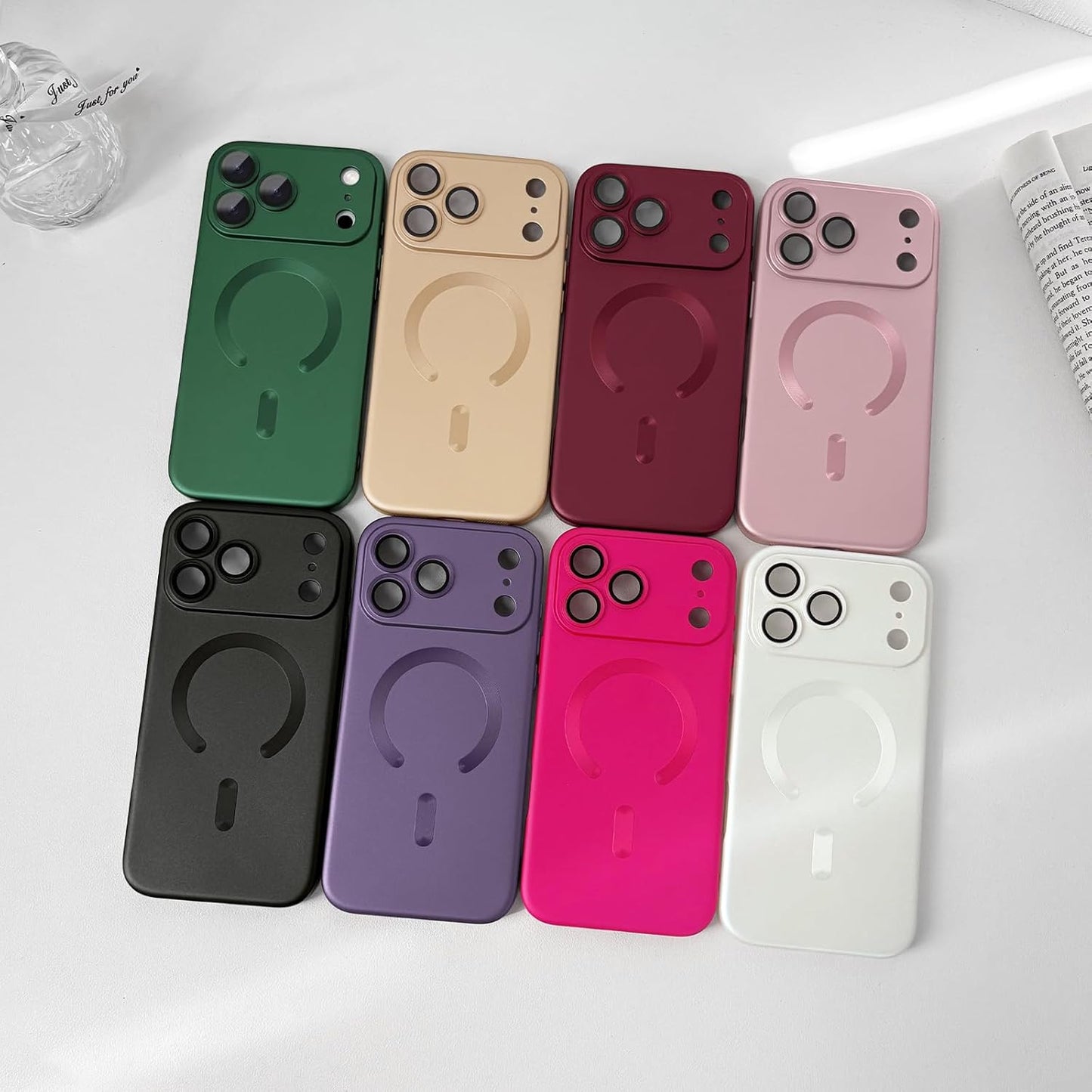 Magnetic for Iphone 17 Pro Max Case, with Camera Lens Protector, Compatible with