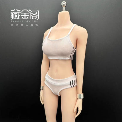 1/6 Female Athletic Tank Top And Shorts Set for 12" PH TBL Action Figures