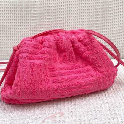 women towel embossed clutch bag handbag clutch bag capacity striped bag