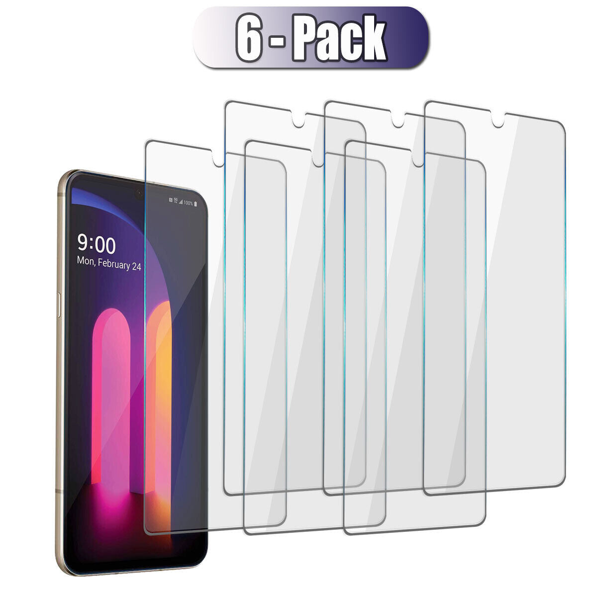 For LG V60 ThinQ 5G/V60 ThinQ/V60 Glossy Tempered Glass Clear Screen Protector