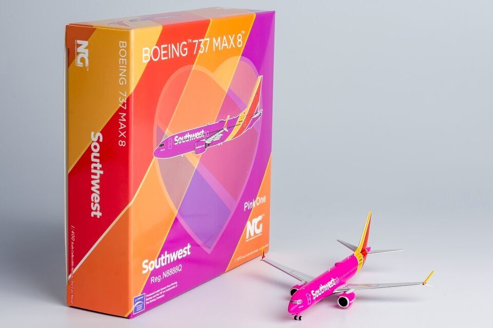 1:400 NG MODEL Southwest BOEING 737 MAX 8 Passenger Airplane Diecast Plane Model