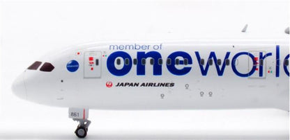 JC wings JAPAN AIRLINES for BOEING B787-9 JA861J Flaps down 1/400 Aircraft Model