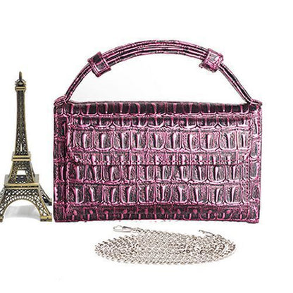 Leather Clutch Crossbody Bag Gold Luxury Serpentine Clutch Purse Messenger Bags