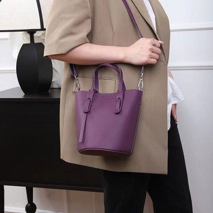 New fashion bag head layer cowhide bag niche design shoulder crossbody bag
