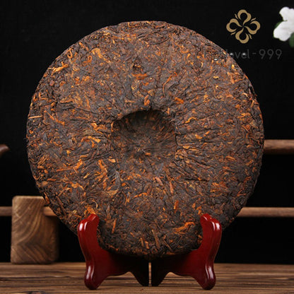 357g Ripe Pu'er Yunnan Yiwu Gongting Old Tree 2006 Compressed Tea Cake