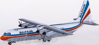 1:400 GeminiJets SAFAIR Lockheed L-100 Passenger Airplane Diecast Aircraft Model
