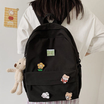 Women Nylon Backpack Student College School Bag Backpack Fashion Bags 30*11*40CM