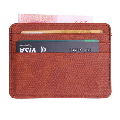 Bank Card Package Passport Cover Bag Coin Case Leather Card Women Men Cardholder