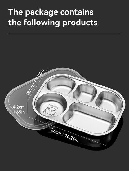 Lunch Box 316 Stainless Steel For Outdoor Kids Food Bento Compartment Containers