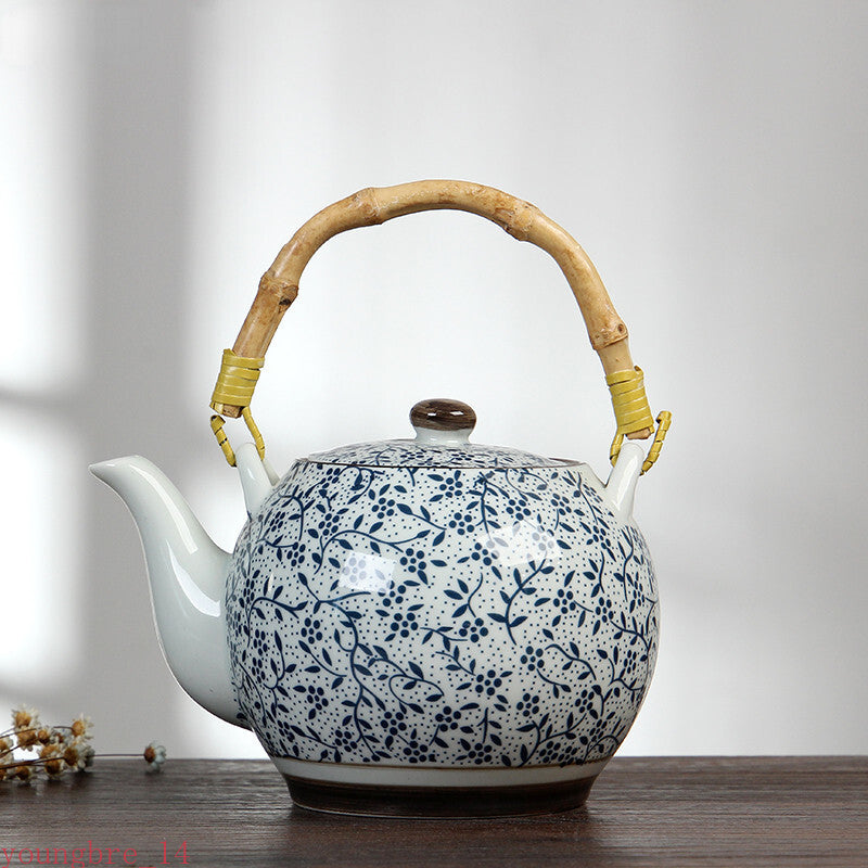 1000ml High Temperature Resistant Ceramic Teapot Filter Household Porcelain