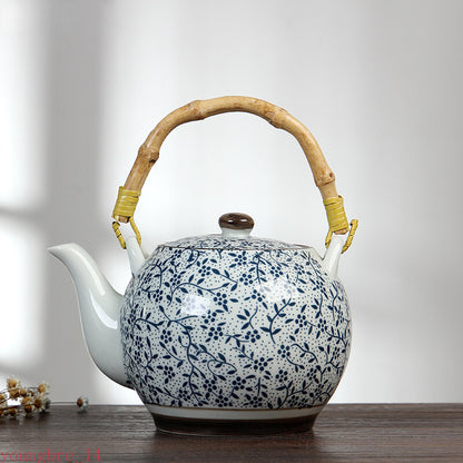 1000ml High Temperature Resistant Ceramic Teapot Filter Household Porcelain