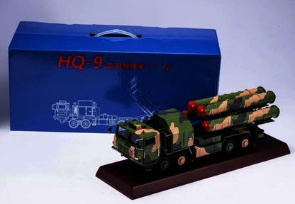 1:32 39CM HQ-9 Antiaircraft Missiles System Truck Diecast Military Armor Model