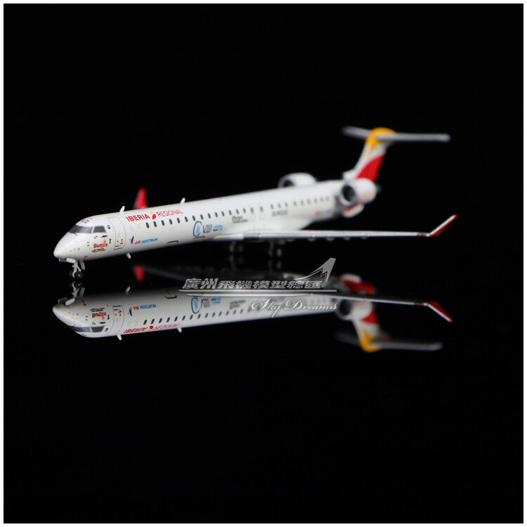 1:400 JC Wings Iberia Bombardier CRJ1000 Passenger Airplane Diecast Model