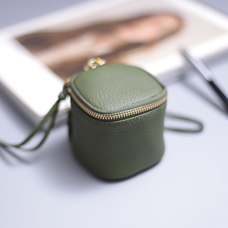 Genuine Leather Cosmetic Bag Cosmetic Case Makeup Clutch Toiletry Cosmetic Pouch