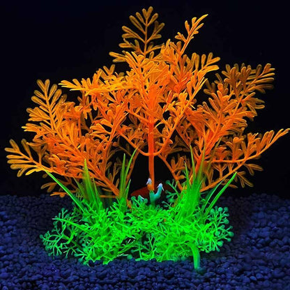 Aquarium Decor Plastic Aquatic Artificial Plants Fish Tank Water Ornament 8x14cm
