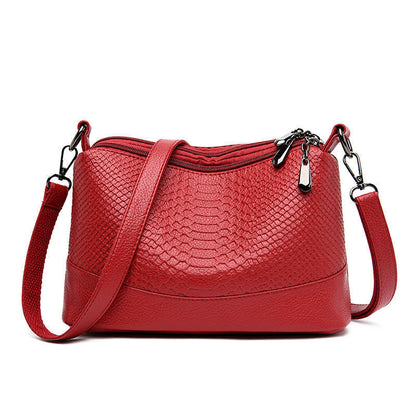 Mom Bag Shoulder Messenger Bag Multilayer Soft Leather Bag Satchel Wallet