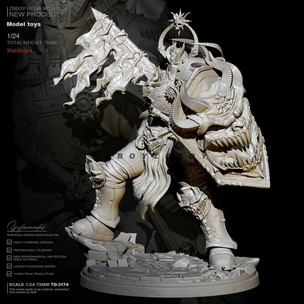 1/24 resin figures model Fantastic Demon General Unassembled Unpainted