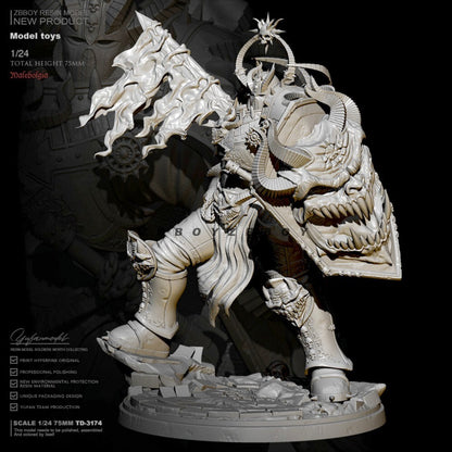 1/24 resin figures model Fantastic Demon General Unassembled Unpainted