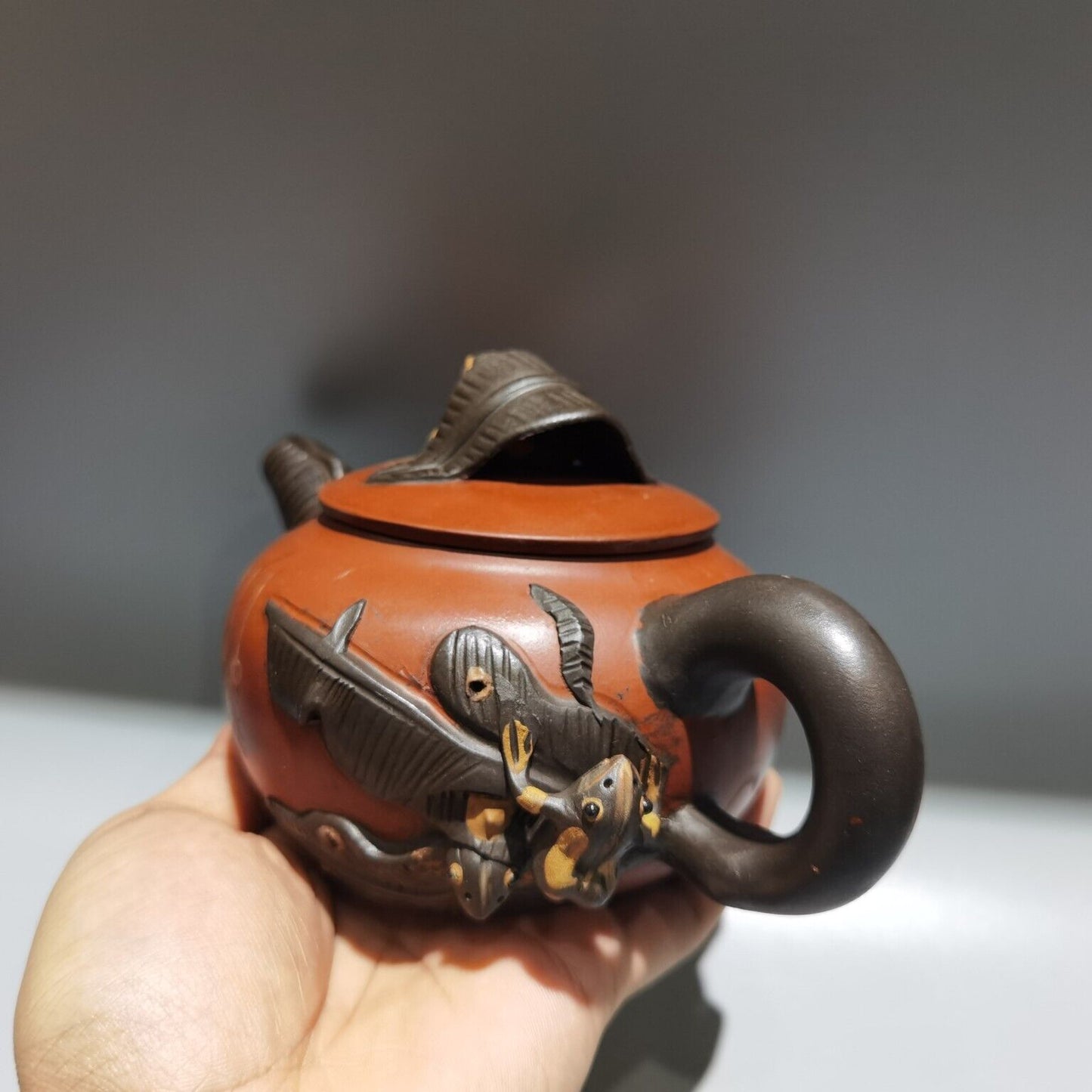 chinese yixing purple clay teapot tea set pot zisha ceramic cute decor figurine