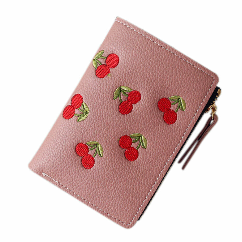 Women Wallet Coin Girl Purse Card Clmps Lady Holder Mini Cash Handbag PU Leather
