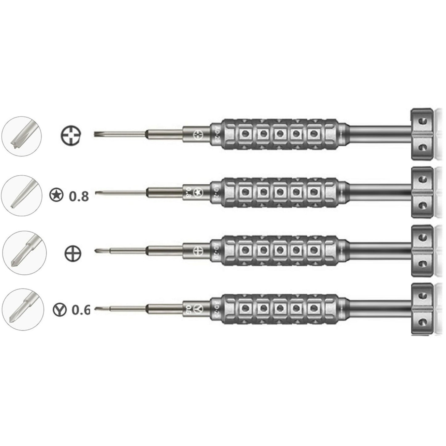 Aluminum Smart Phone Repair Opening Tools Screwdriver Pentagram Cross Y Tip